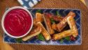 Halloumi Fries with Beet Chutney