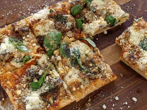Meatball Pizza, Sicilian-Style