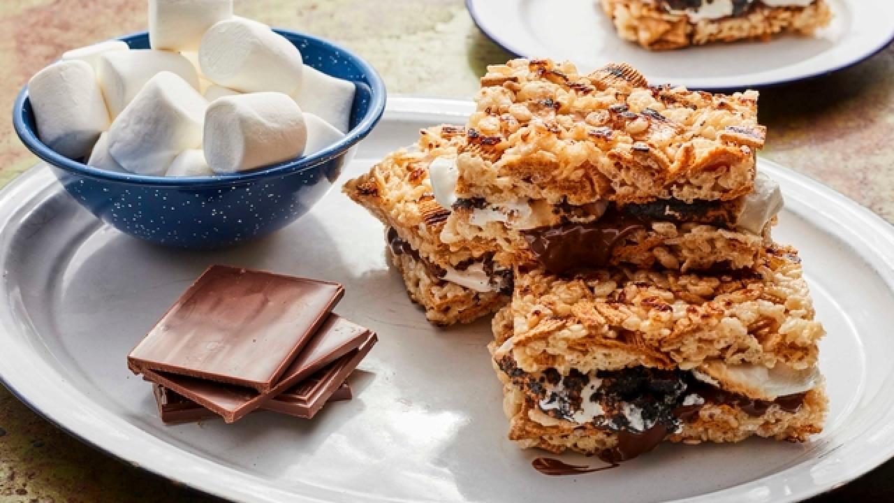 Grilled Crispy Treat S’mores