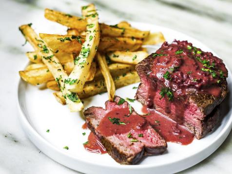 Steak Frites with Red Wine