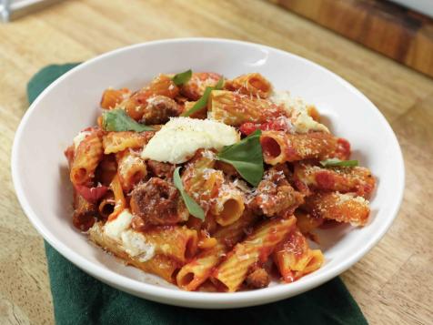 Sausage and Peppers Pasta Bake