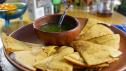 Wood-Fired Socca with Garden Herb Dipping Sauce