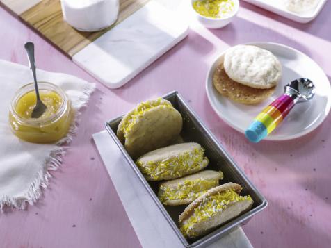 Lemon Sugar Cookie Ice Cream Sandwiches