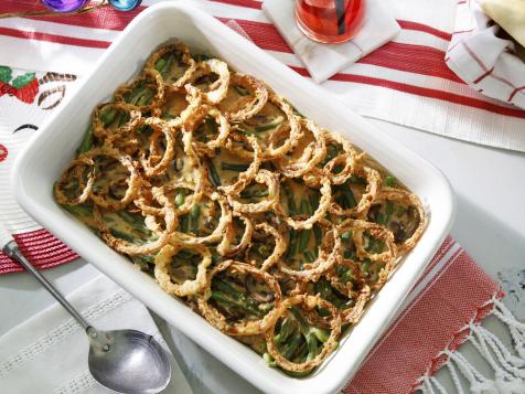 Green Bean Casserole with Fried Red Onions