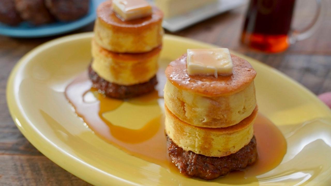 Big Fluffy Pancakes and Sausage