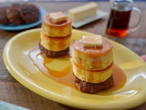 Big Fluffy Pancakes and Sausage