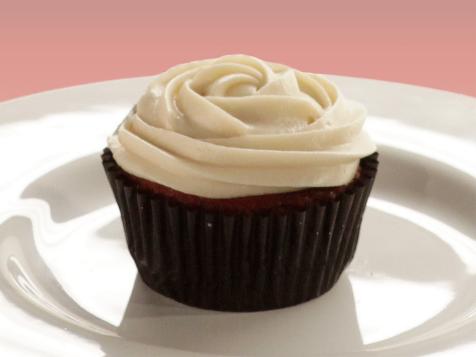 Red Velvet Cupcakes with Almond Cream Cheese Frosting